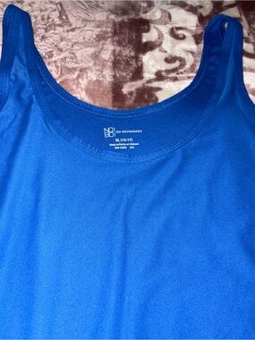 No Boundaries Bright Blue Scoop Tank